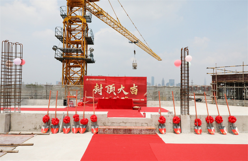 2025年5月22日，江蘇公司承建的步步高至美科技廣場項目如期封頂。